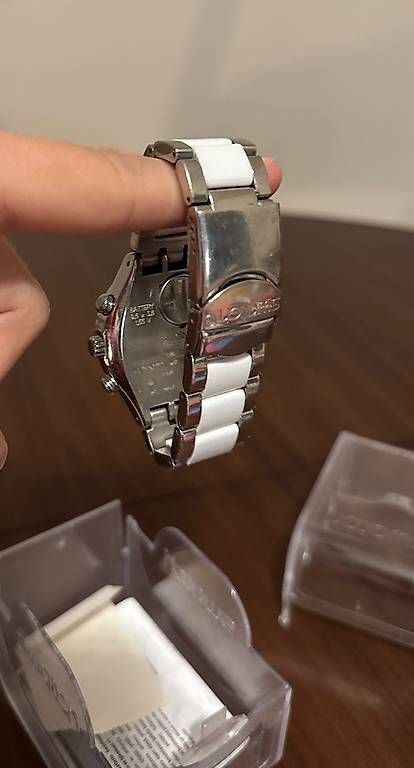 Orologi: Swatch Armbanduhr, weiss & silber – Usato da Luzern venduto da bar_v528 2