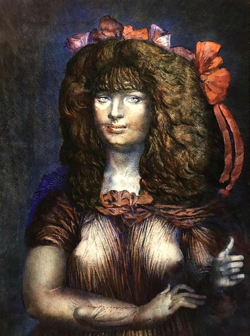 Grafica & Litografie: Ernst Fuchs    "Lolita"     handsigniert   GICLEE – Usato da Nennigkofen venduto da Sommersonnen 2