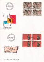 Lot 8 Briefe FDC 4er Block  1986