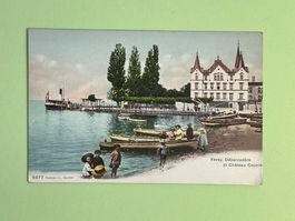 Vevey - Débarcadère et Château Couvre