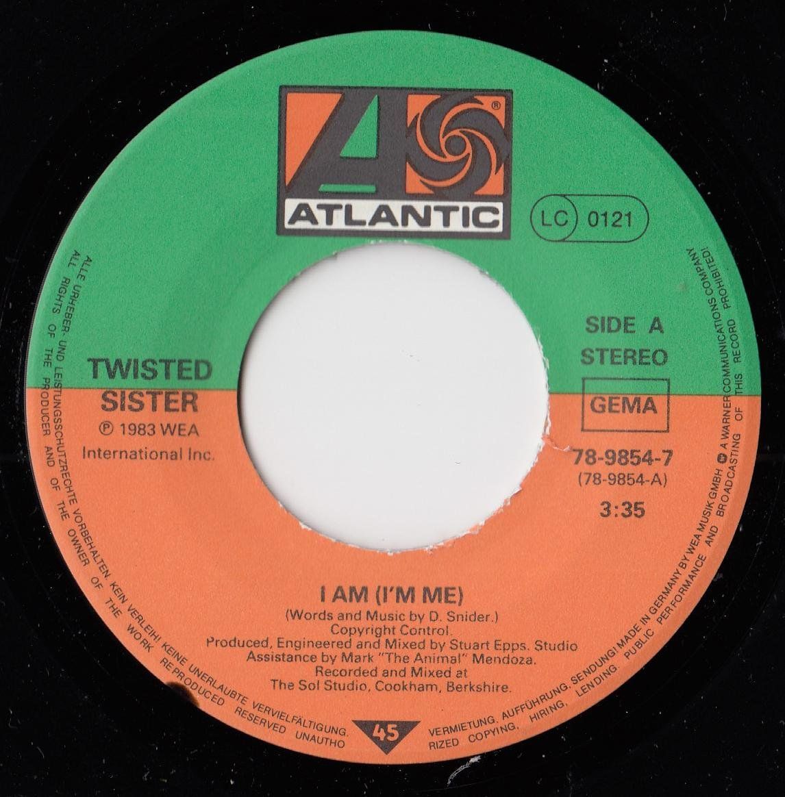 Dischi in vinile: Twisted Sisters Vinyl Single von 1983 – Usato da Volketswil venduto da Abcrecords 2