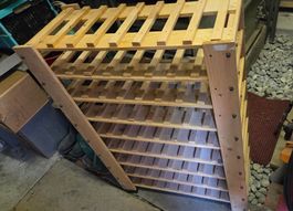 Holz Weinregal Gestell mit 9 Ebenen guter Zustand