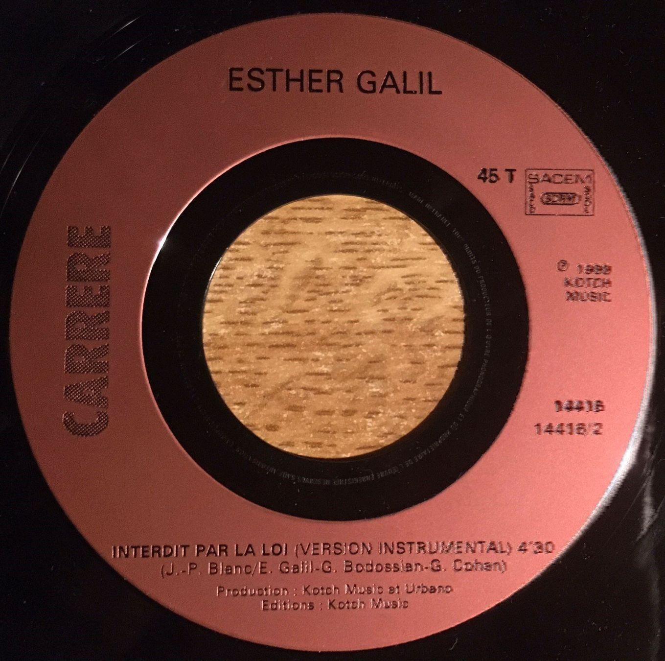 Schallplatten: ESTHER GALIL - INTERDIT PAR LA LOI – Gebraucht aus Bussigny von vinyl-pas-cher 3