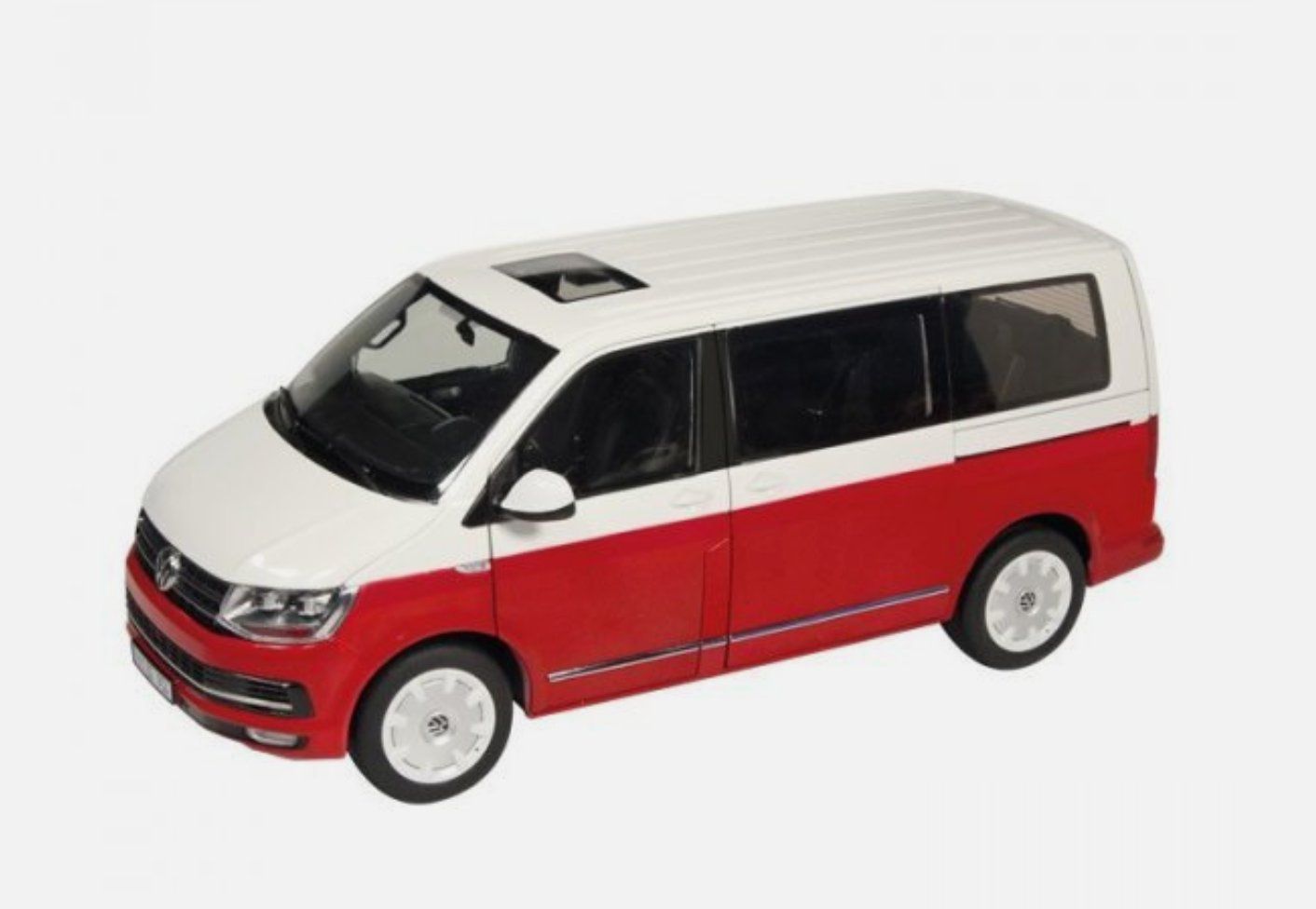 Volkswagen Modellini d'auto: 1/18 NZG VW T6 Bus Multivan Red/White 9541/10 – Nuovo e nell'imballaggio originale da Lausanne venduto da Techobby 1