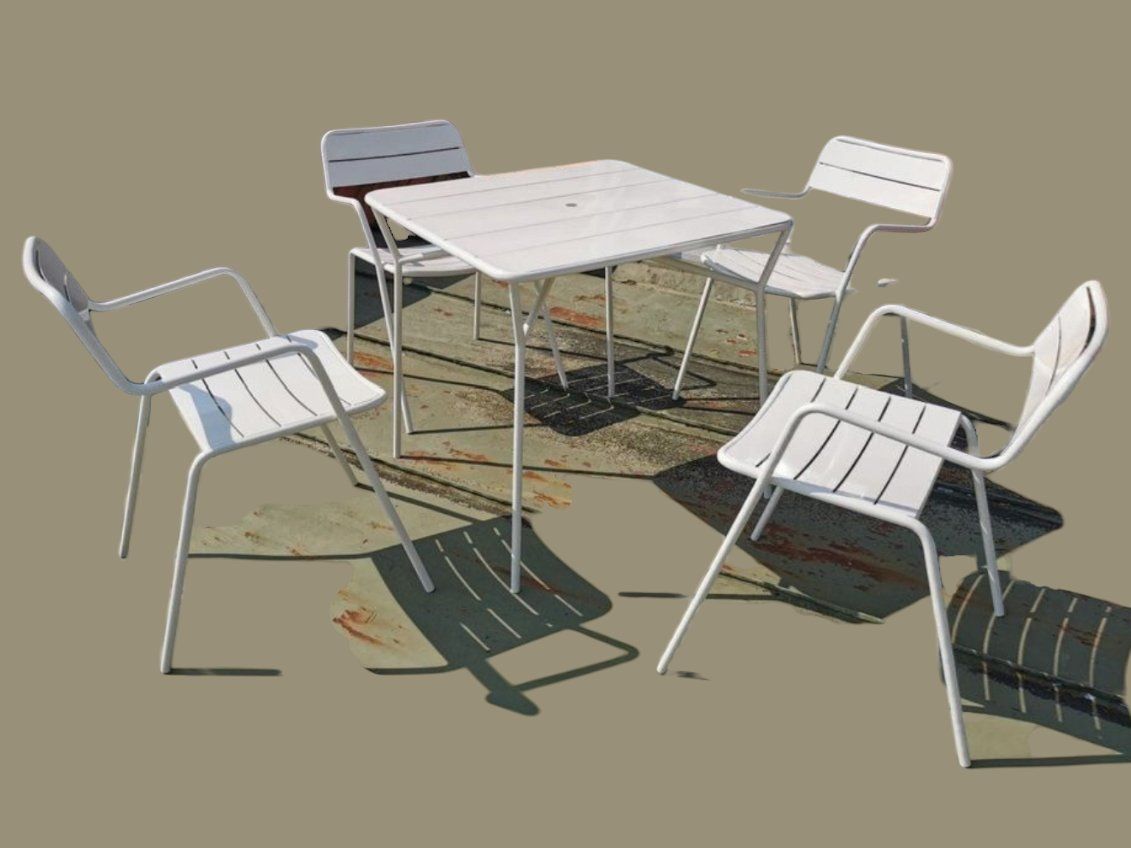 Tavoli: Gartenmöbel Set Gartentisch Gartenstühle 30er Designklassike – Usato da Berneck venduto da Hansi_Muenz 2