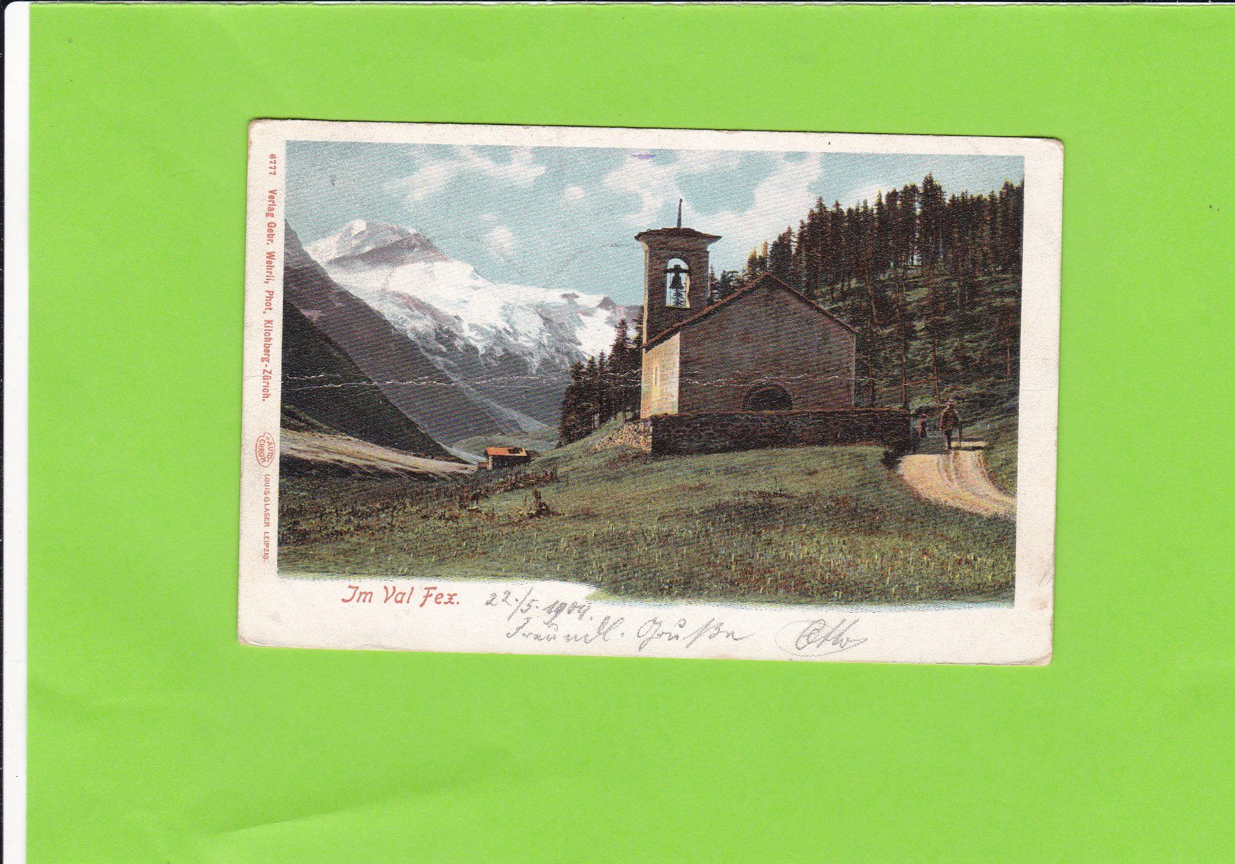 Cartoline postali: Im Val Fex---1904 versendet – Usato da St. Peterzell venduto da neckertal