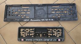 Supports pour plaques d'immatriculation