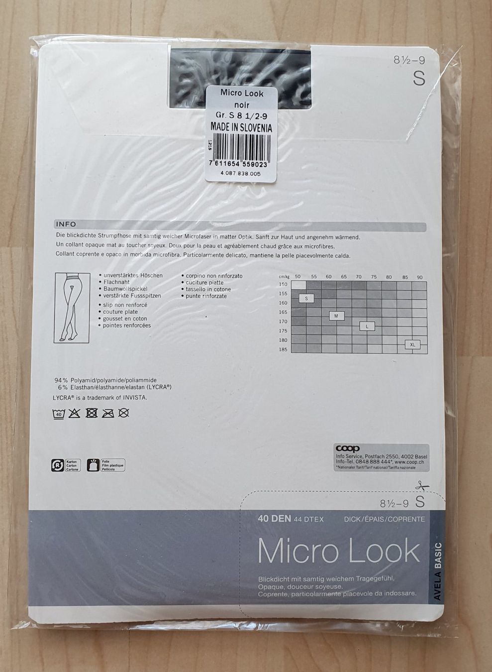 Coop Collants: Strumpfhose Gr S resp. 8 1/2 - 9, noir, Blickdicht – Neuf avec emballage d'origine à Jona par kol_2kl8 1