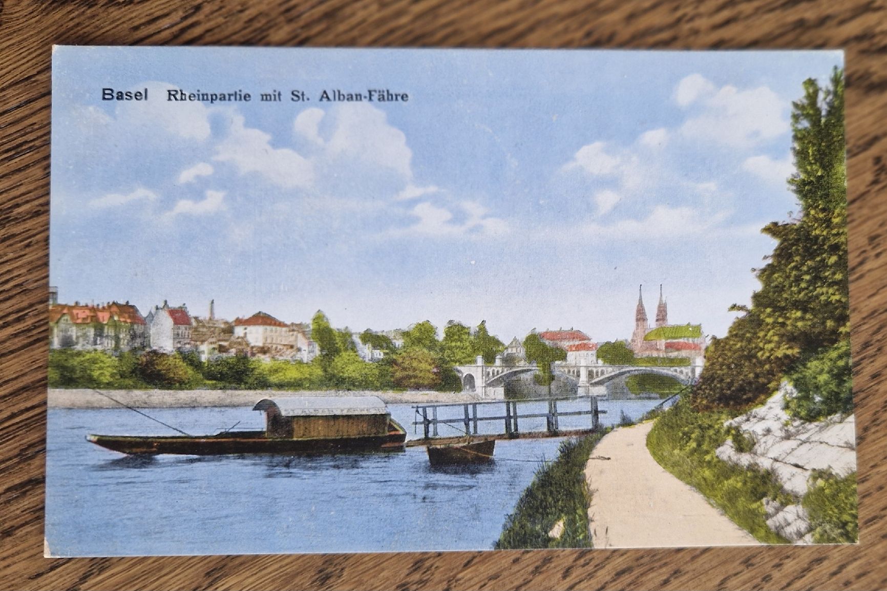 Cartoline postali: Basel, St. Alban-Fähre – Usato da Ebikon venduto da Donar50