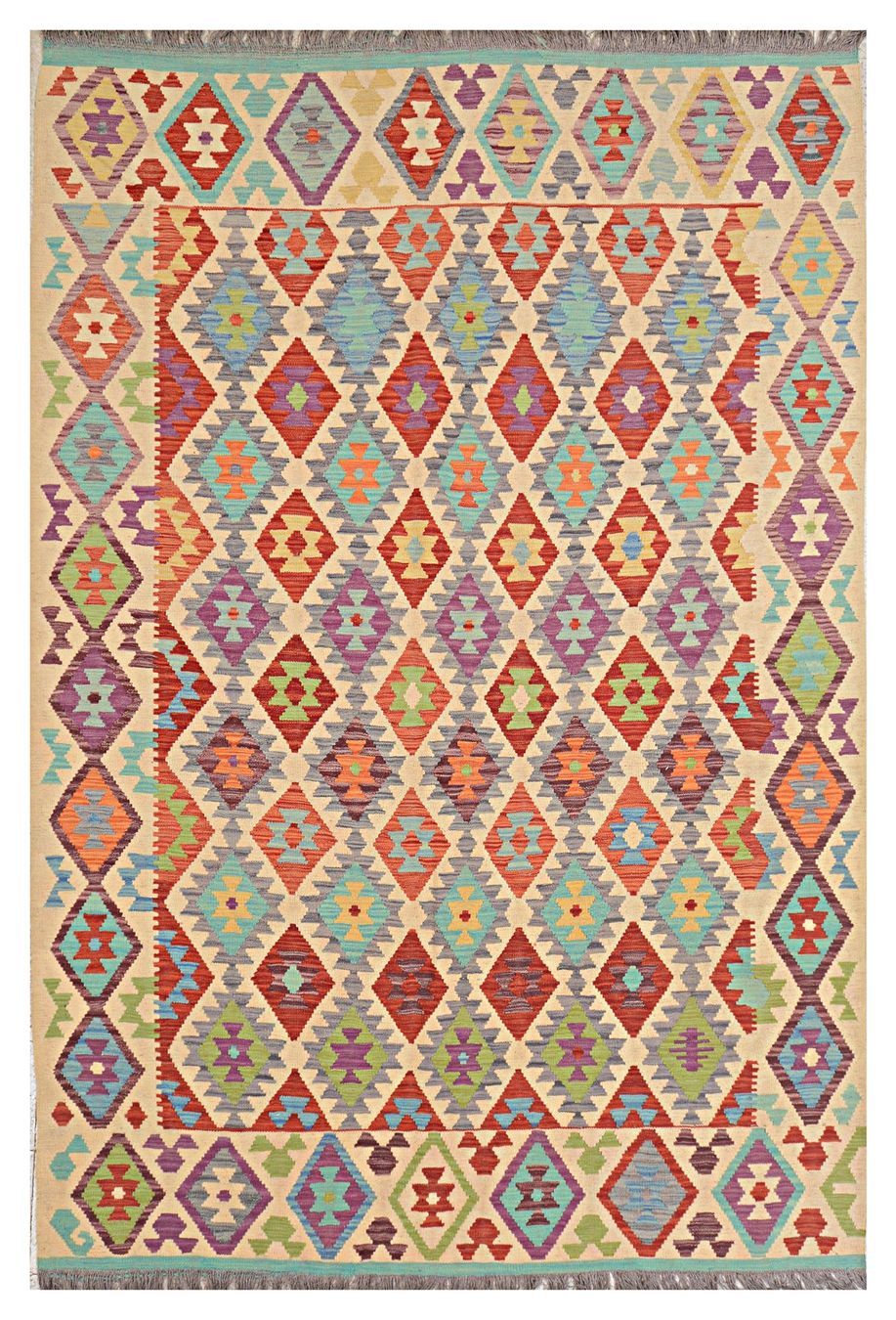 Kelim Tappeti: Oriente Kelim Teppich 200x300 cm – Nuovo e nell'imballaggio originale da Lahore venduto da Fairways79 6