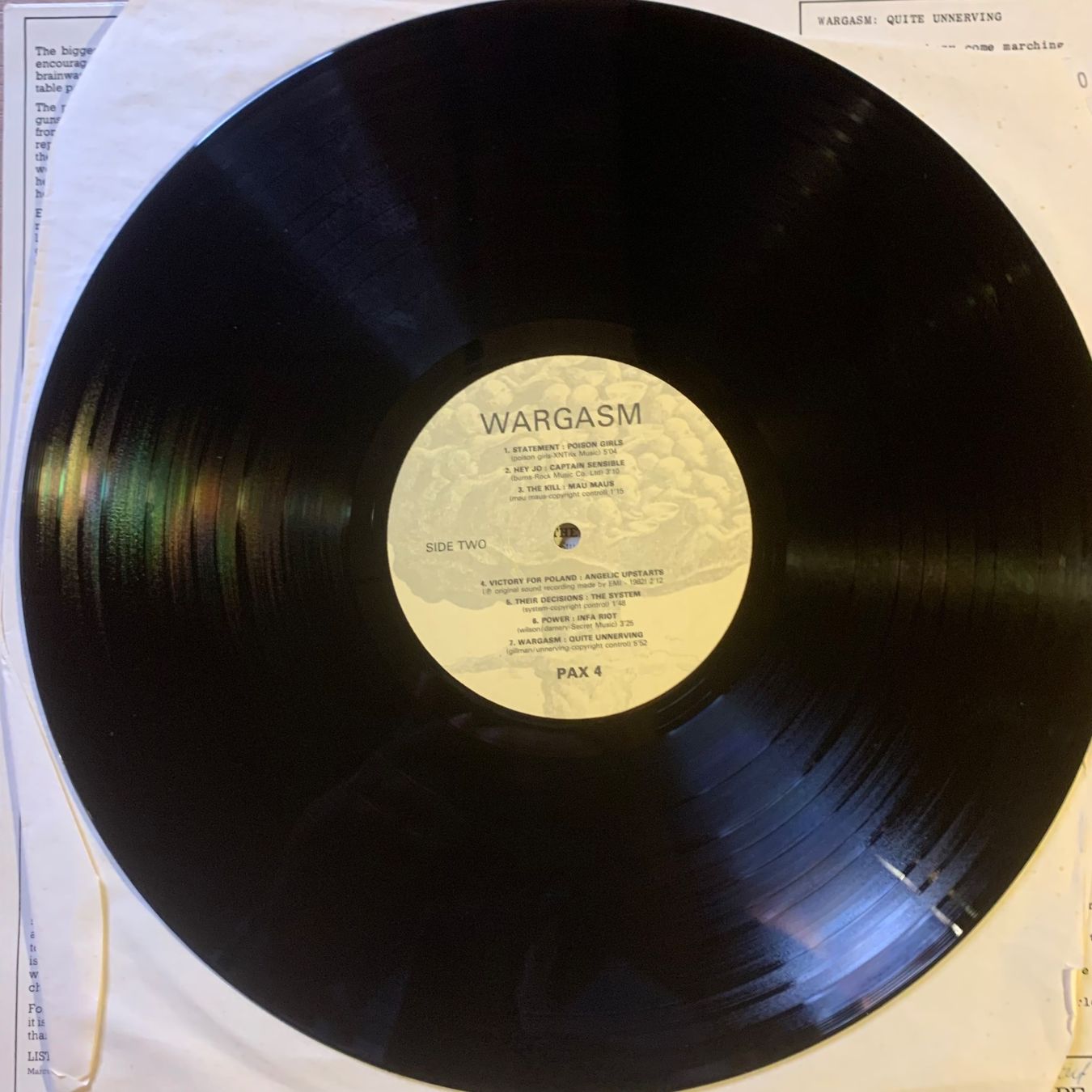 Schallplatten: WARGASM...OG UK 1982...VG++/VG+ – Gebraucht aus Gals von Diskopat 2