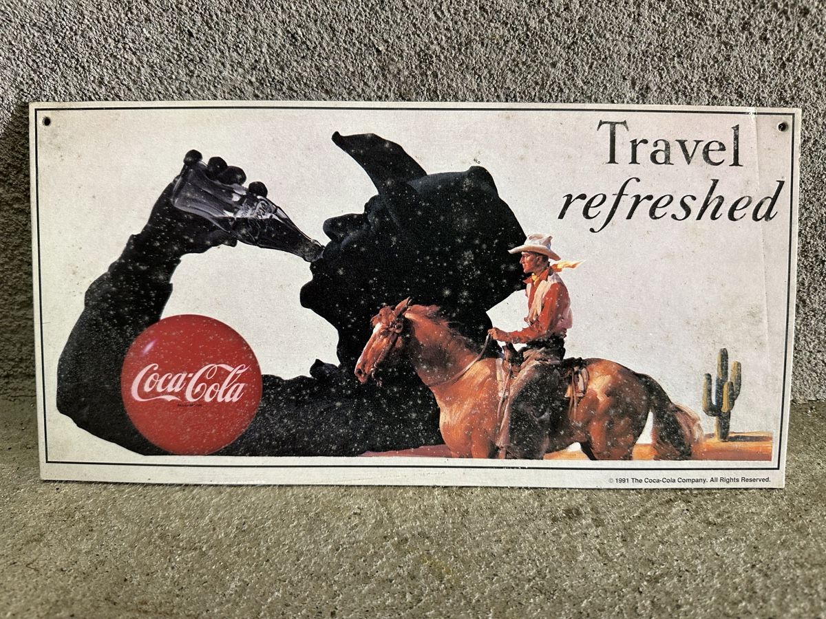 Insegne: Coca Cola Werbung Reklame  – Usato da Reinach AG venduto da rares75