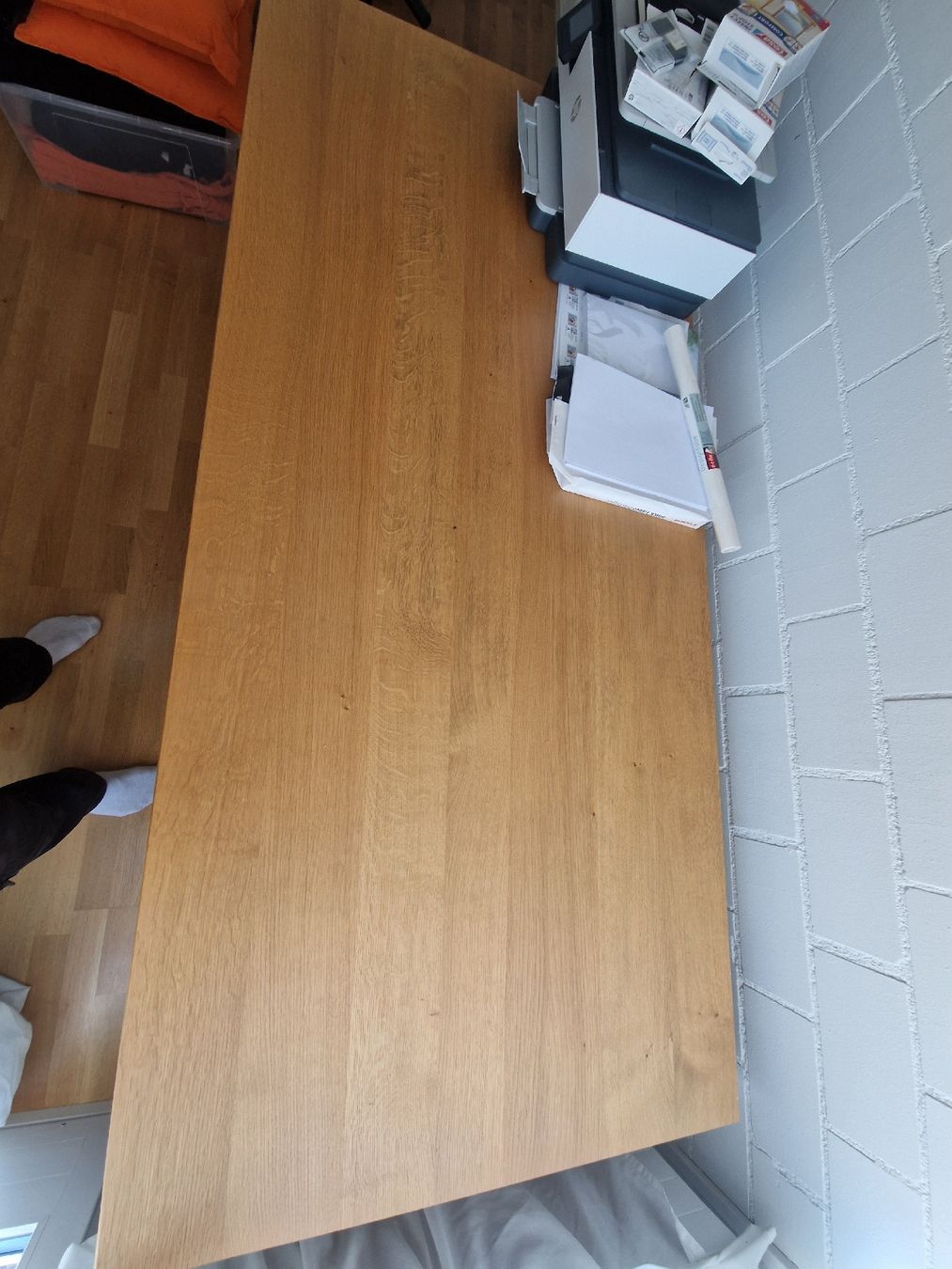 Tables: Massiv Eichenholz Bürotisch – D'occasion à Brütten par laurin-guidon 1