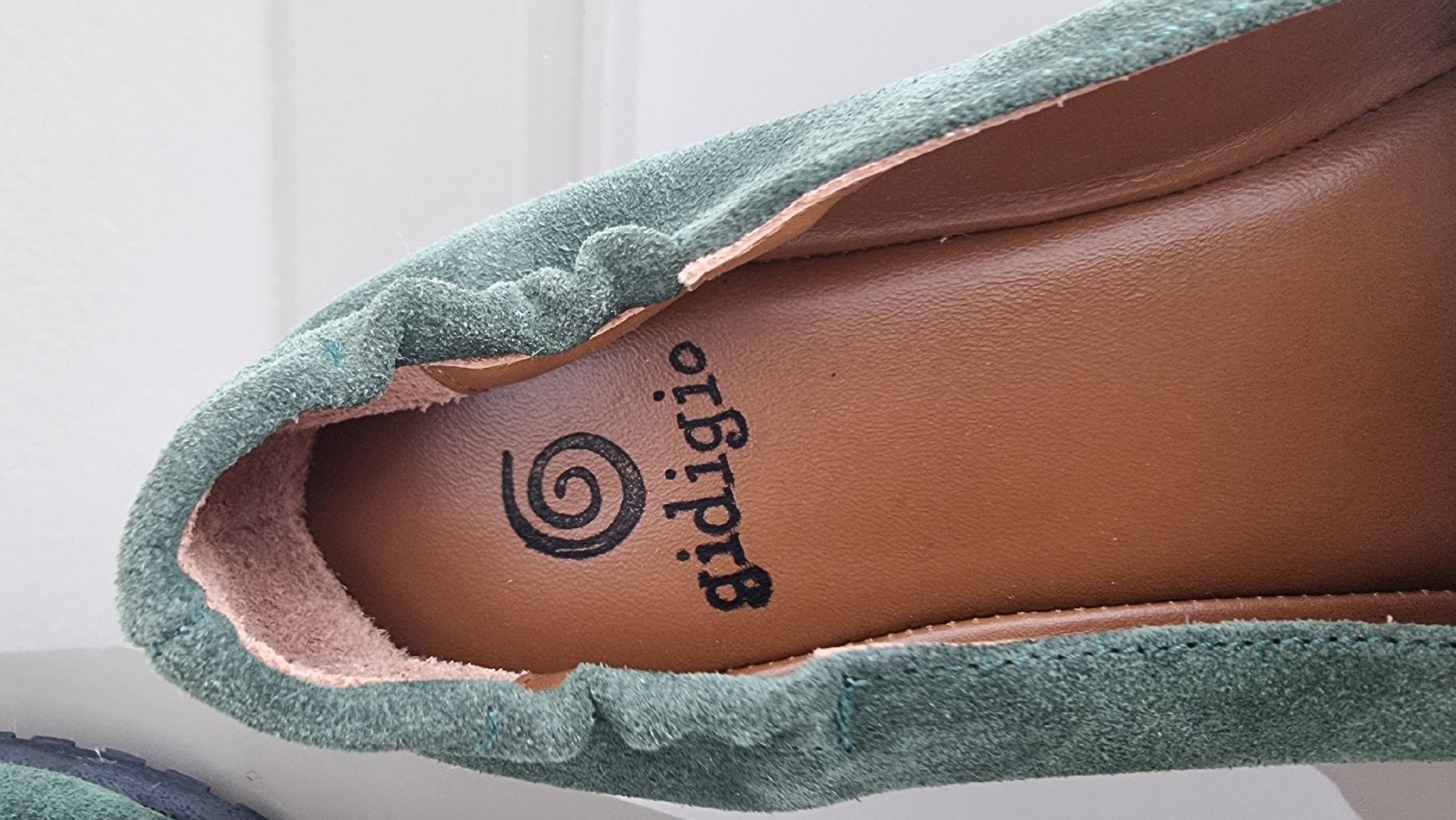 Damenschuhe: Mokassin 37 grün gidigio Wildleder – Neu und originalverpackt aus Untereggen von cla_kb2w 3