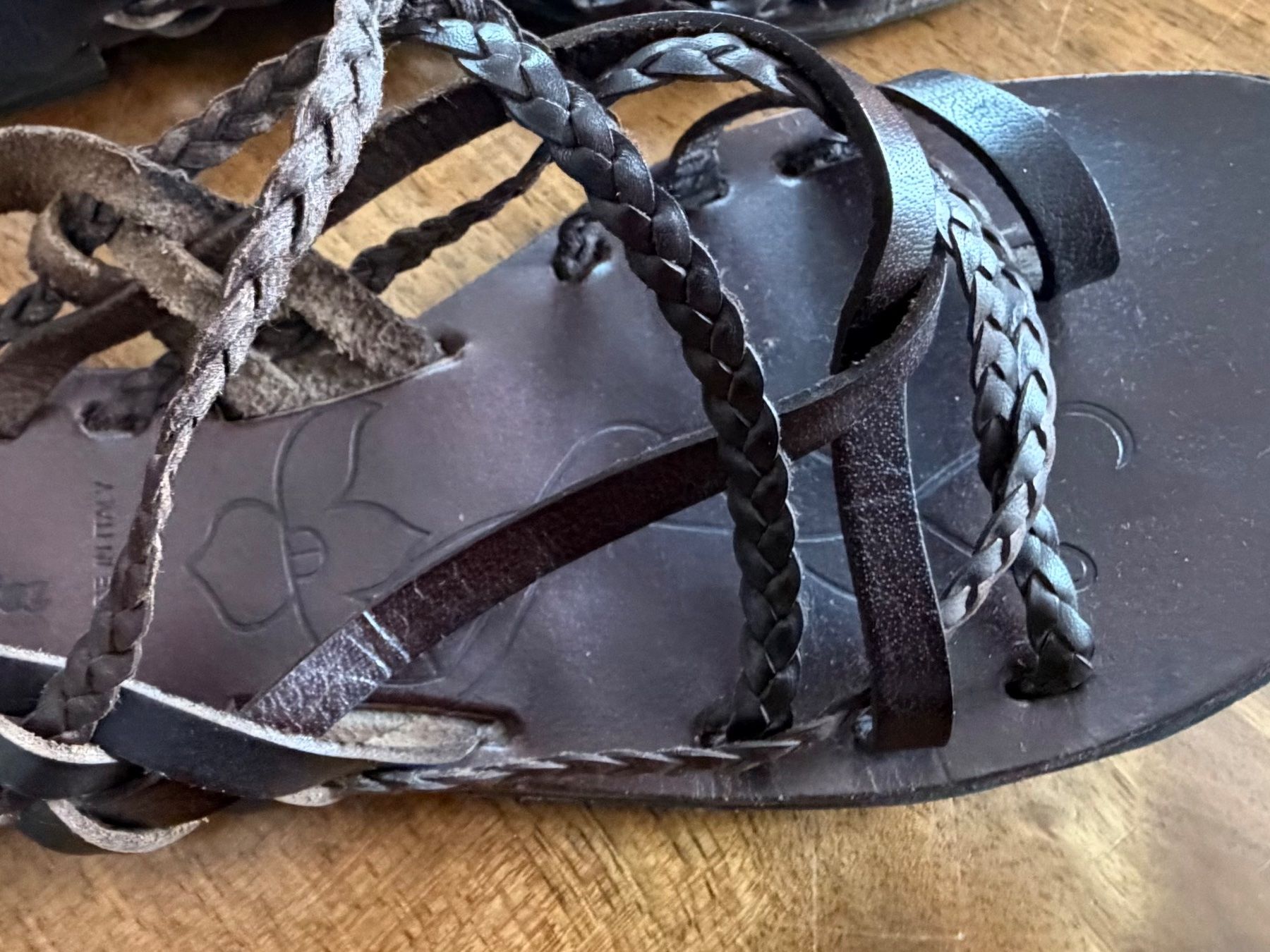 Scarpe da donna: NEUE Bata Leder Zehen-Sandalen – Nuovo e nell'imballaggio originale da St.Gallen venduto da Boergie 2