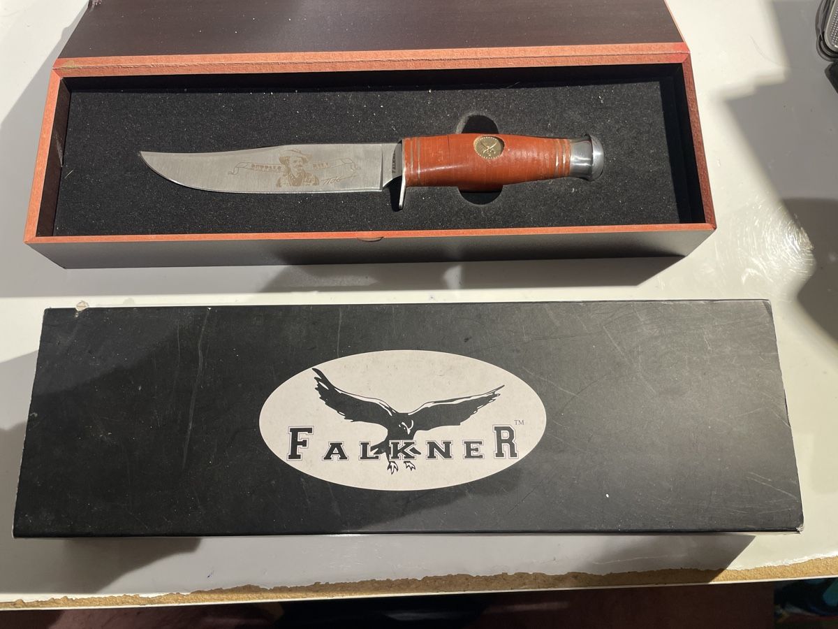Accessori: F 981 ) Falkner Buffalo Bill Sammler Messer – Nuovo e nell'imballaggio originale da Diepoldsau venduto da Ganthammer 4