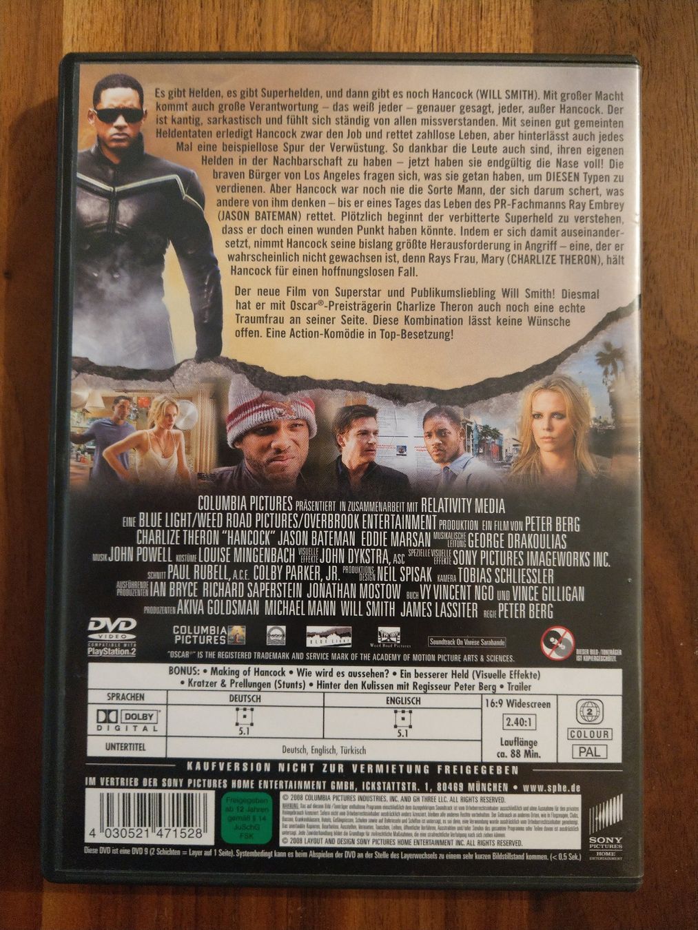 Tutti i DVDs: DVD - Hancock – Usato da Rheinfelden venduto da Onyx74 1