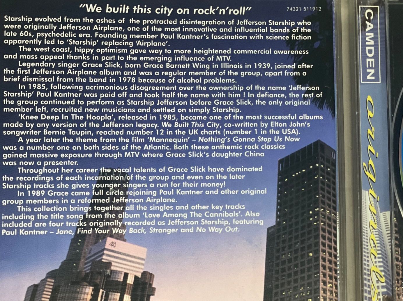 CD: Starship-We Built This City - Synth Pop AOR – Usato da Muri b. Bern venduto da AdidasCollector 3