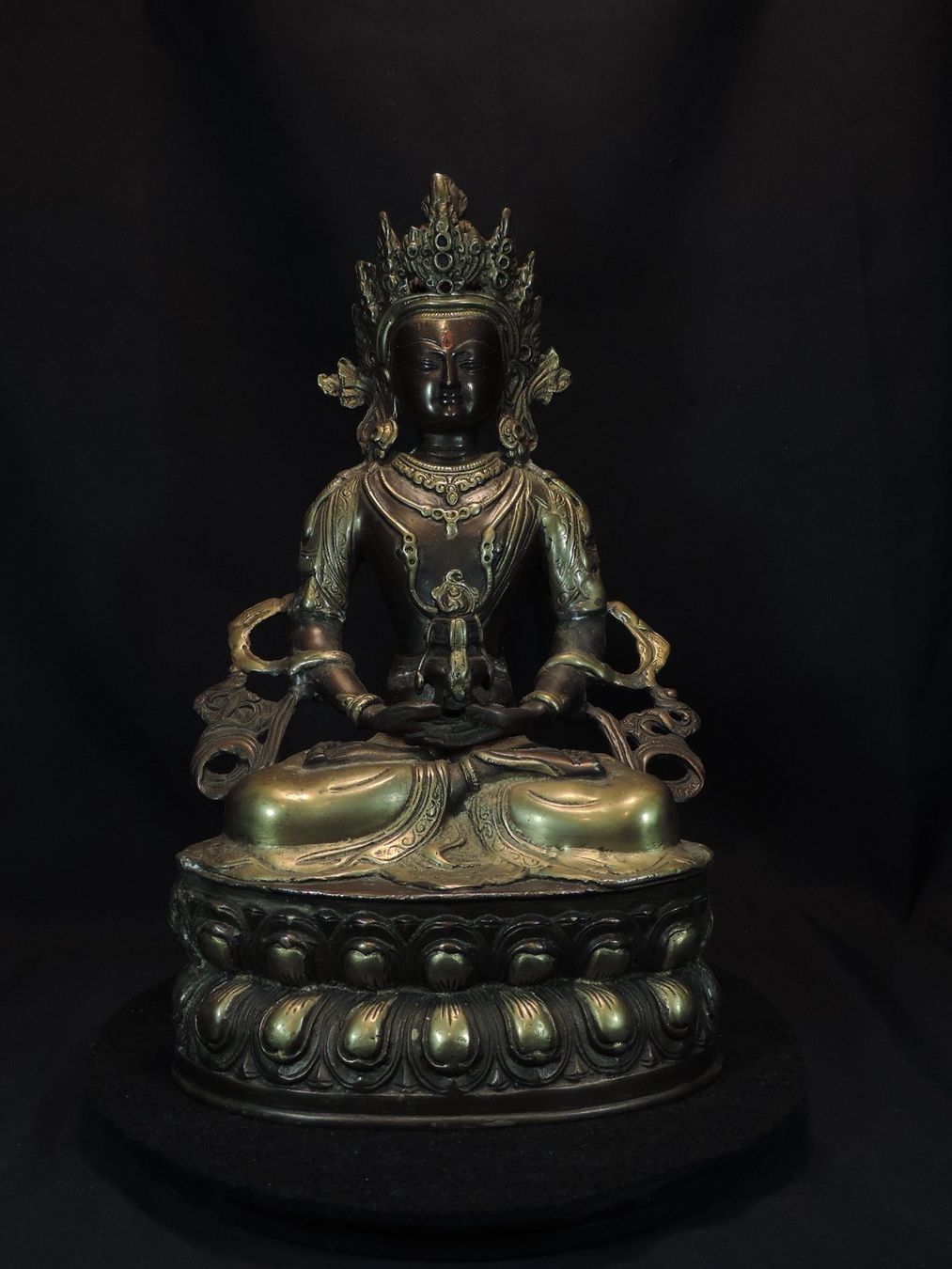 Skulpturen & Statuen: Buddha Figur Bronze, Sitzende Gottheit Nepal – Gebraucht aus Duggingen von roterbambus 8