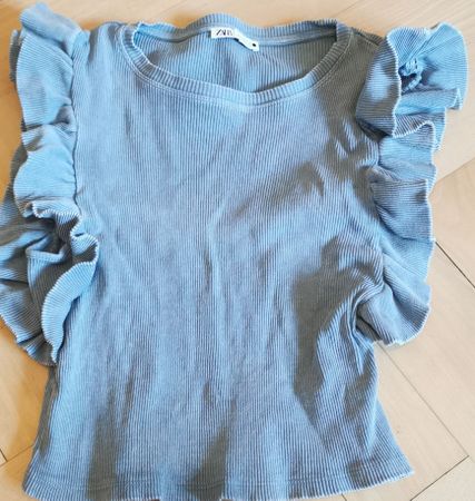 Zara maglietta volant taglia s
