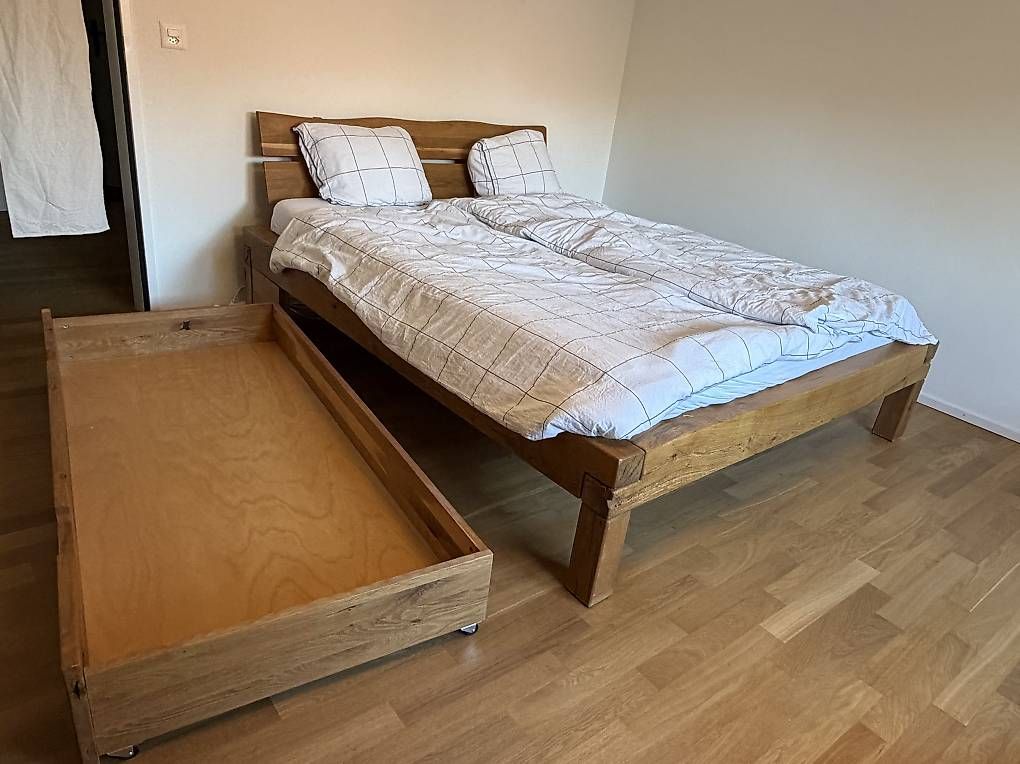 Betten: BELLWALD Bett mit Schublade 160x200cm – Gebraucht aus Volketswil von gianluca9_- 1