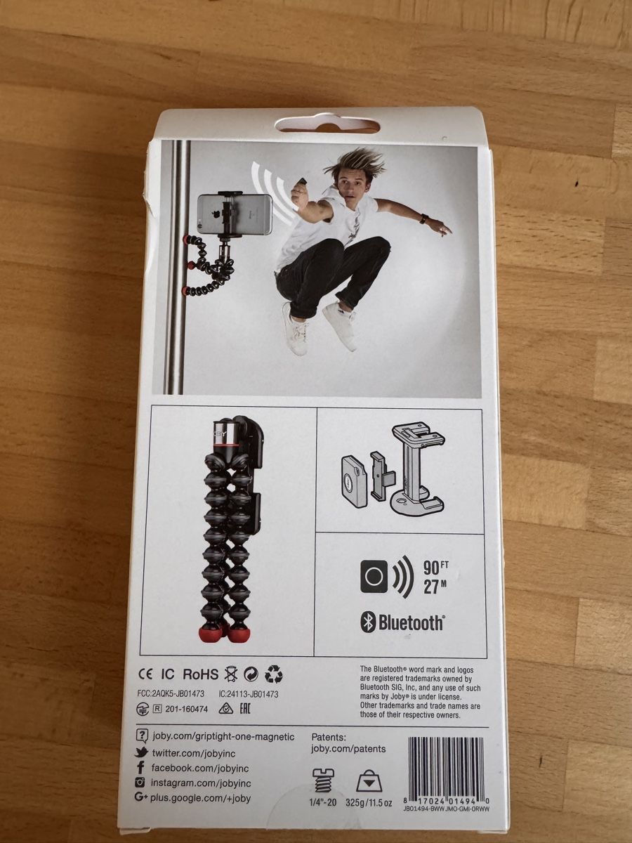 Supporti a parete: Neuwertiges Joby GripTight ONE GP Magnetic Impulse Stativ – Nuovo e nell'imballaggio originale da Romanshorn venduto da stupsi73 1