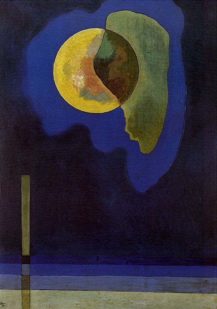 Grafica & Litografie: Wassily Kandinsky "Gelber Kreis" KUNSTDRUCK – Usato da Nennigkofen venduto da waltraub 1