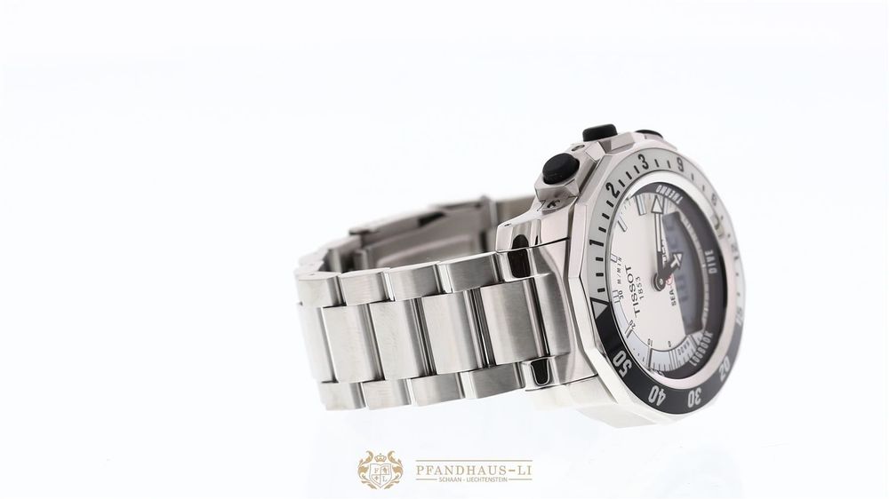 Tissot Sea-Touch Stahl Herren Taucheruhr ungetragen 9