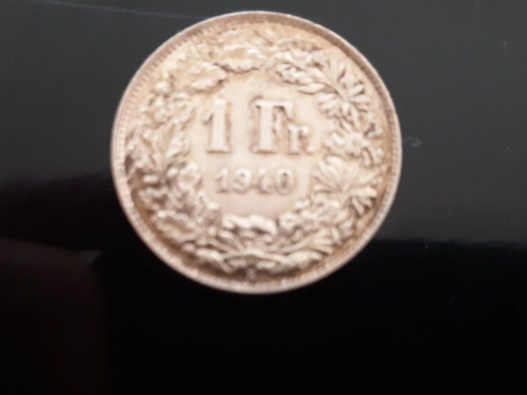 Edelmetalle: Schweiz, 1 Fr. 1940 , Erh scan – Gebraucht aus Caslano von Enrico15 1