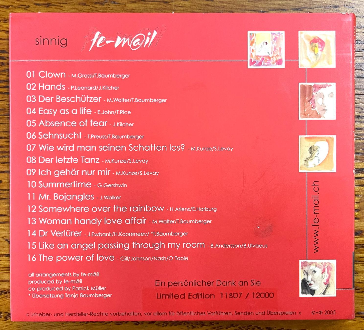 CD: Sinning-fe-m@il CD – Usato da Oftringen venduto da Vucki 1