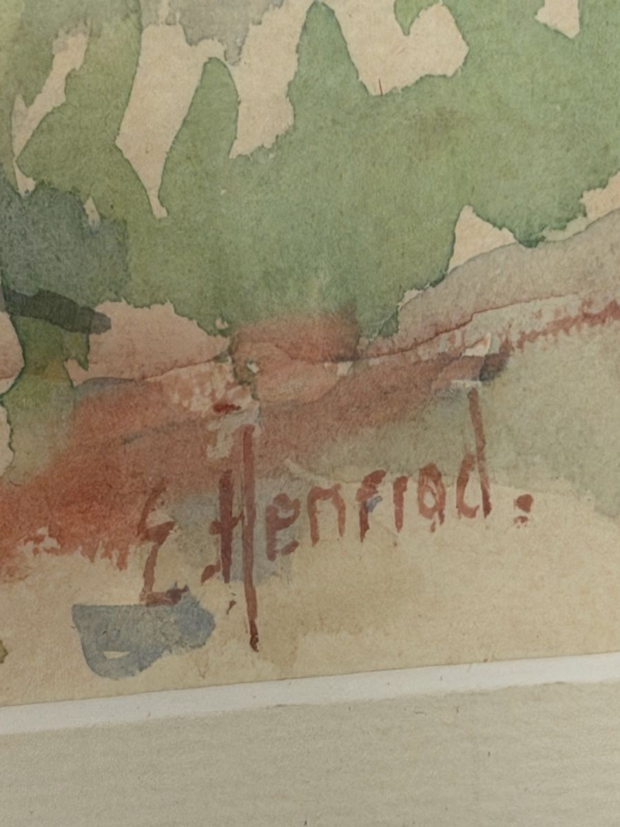 Dipinti: Aquarelle signée  – Usato da montreux venduto da Always-Good 3
