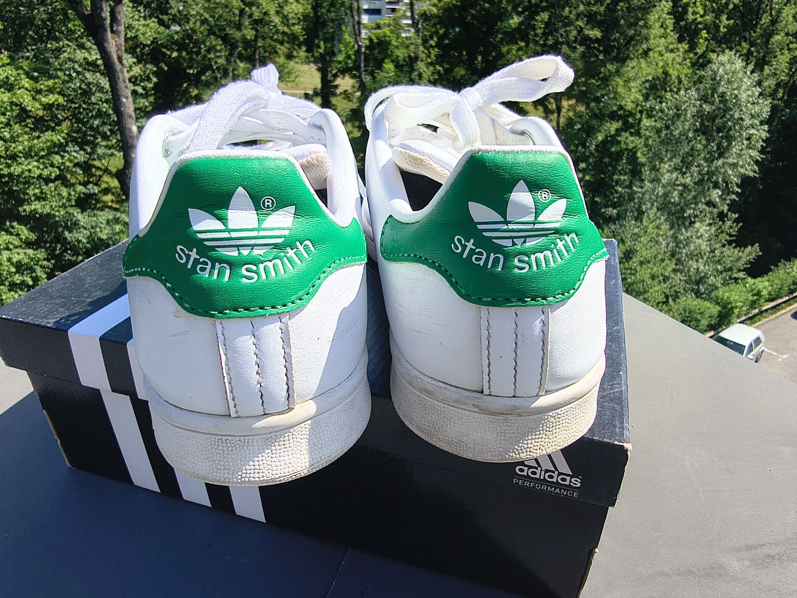 Adidas Scarpe da uomo: Adidas Stan Smith blanc et vert 37 1/3 – Usato da Genève venduto da Brachiopode 2