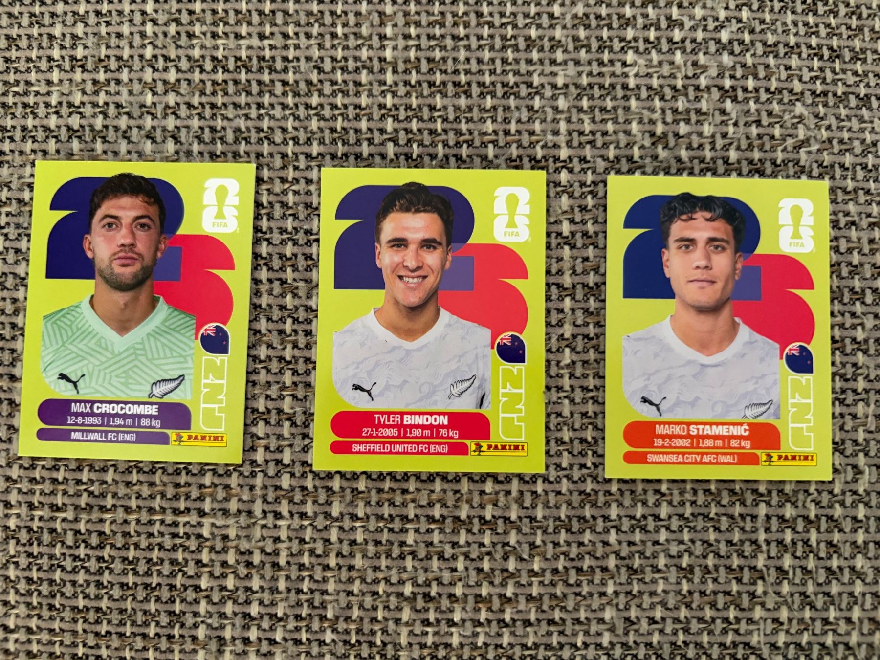 Panini Carte collezionabili: FIFA WM 2026 Panini NZL 2 / 7 / 15 – Usato da Egg b. Zürich venduto da pie_9jrw