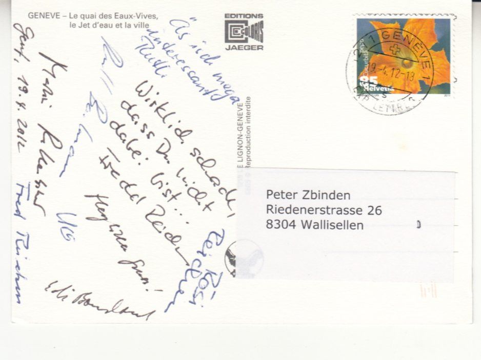 Cartoline postali: Genève 2012 – Usato da Bürglen TG venduto da StampGraf 1