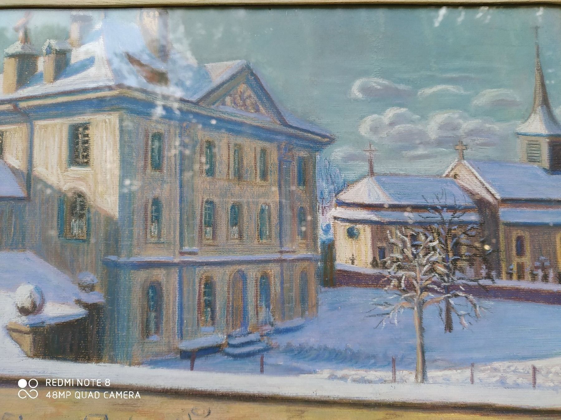 Dipinti: Stadtszene im Winter, signiert datiert. – Usato da Bretzwil venduto da nefith 6