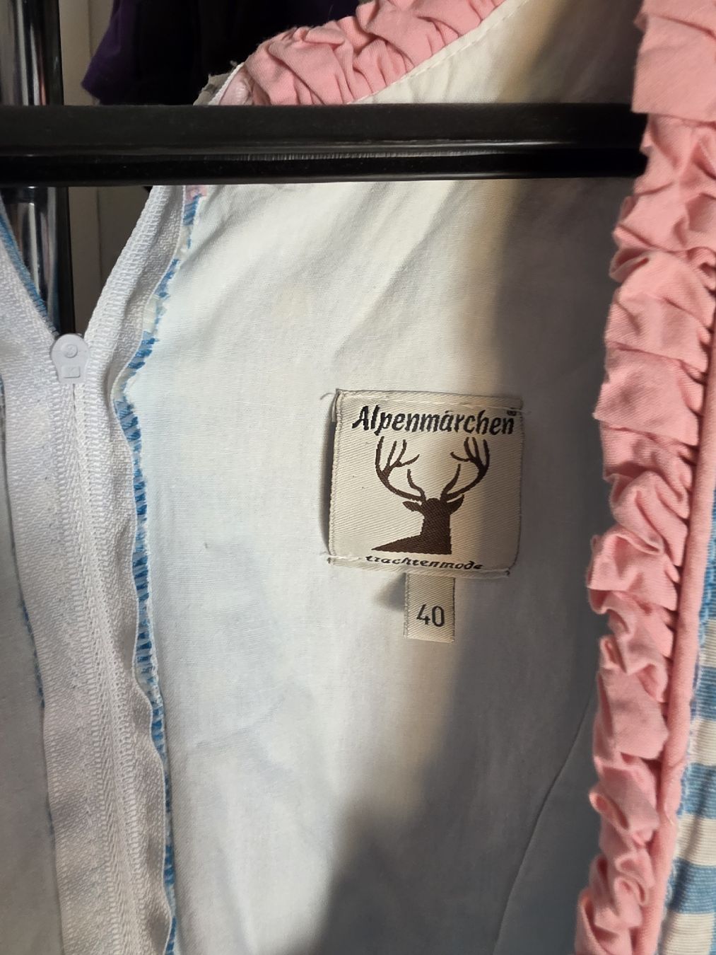 Alprausch Kleider & Röcke: Dirndl Alpenmärchen Grösse 40 blauweiss kariert – Neu (gemäss Beschreibung) aus Buchs AG von lan_6ykc 2
