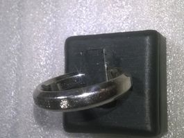 RING EDELSTHAL,,SILBER FARBE,,MIT KRISTALL