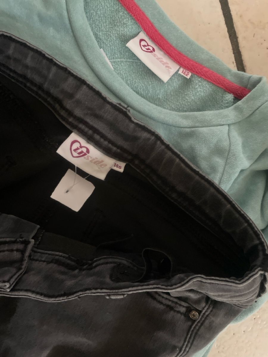 Lotti & Set di vestiti: Mädchen Manor/Inside Jeans und Pulli Gr.146 – Usato da Obergerlafingen venduto da cabo4 3