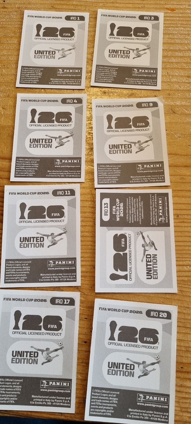 Panini Carte collezionabili: Panini IRQ – Nuovo (secondo la descrizione) da Tenniken venduto da Bi