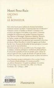 Bücher: Leçons sur le bonheur – Gebraucht aus Neuchâtel von Dualseele 1