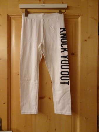 Coole Leggings weiss-schwarz Chicorée Gr. XS - 260265