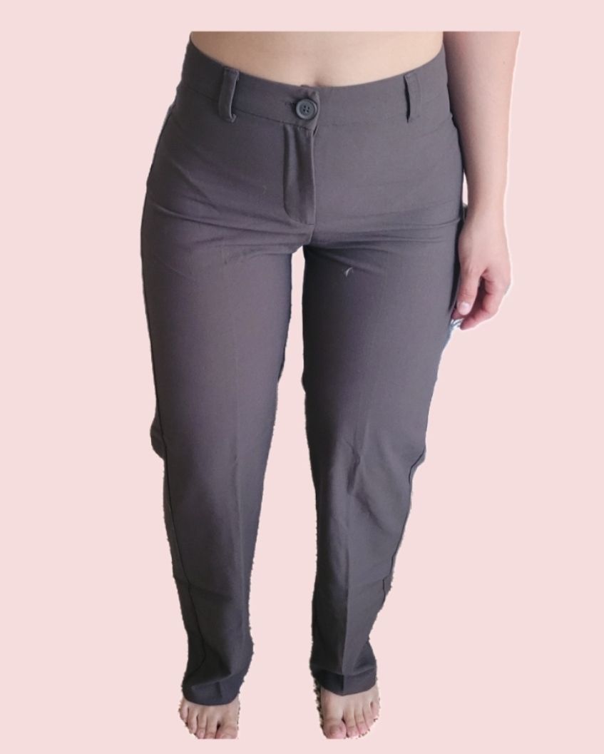 Pull&Bear Pantaloni: PULL&BEAR Pantalon kaki/gris foncé, taille 34 – Nuovo (secondo la descrizione) da Genève venduto da Tanaa_12