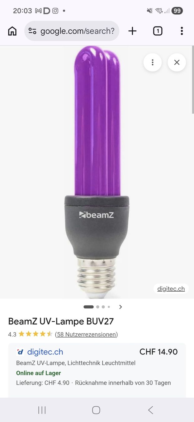 Lampen: 3 UV Lampen e27 – Gebraucht aus Burgdorf von rap_8khk 1