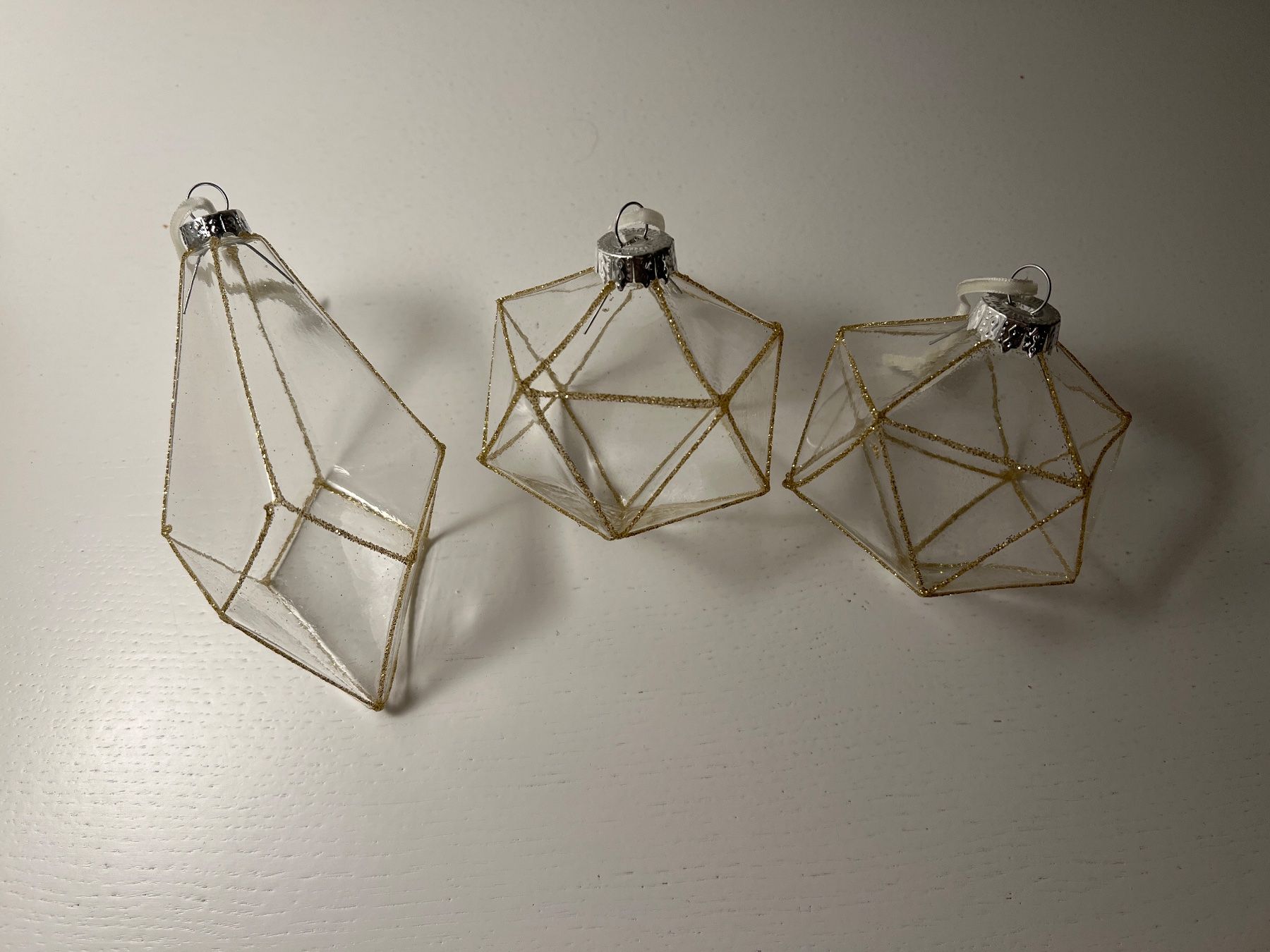 Alle Dekorationen: Christbaumkugel-Set, golden/weiss/glasig – Gebraucht aus Winterthur von lilly021 1