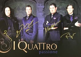 I Quattro Autogramm signiert Foto 10x15cm