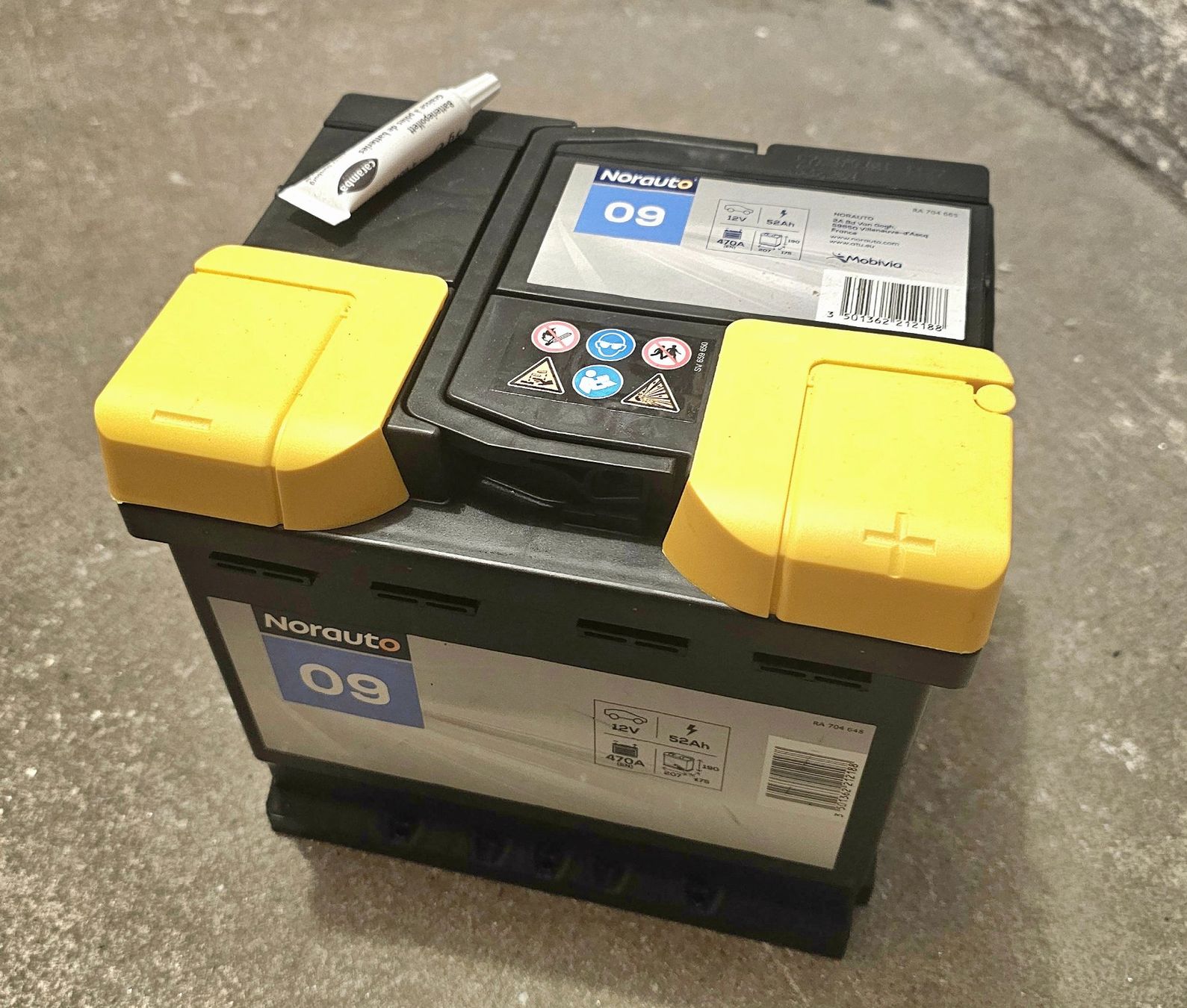 Batterie: Neue Autobatterie 52 ah 12 v – Nuovo e nell'imballaggio originale da Kreuzlingen venduto da Pau_gcv6