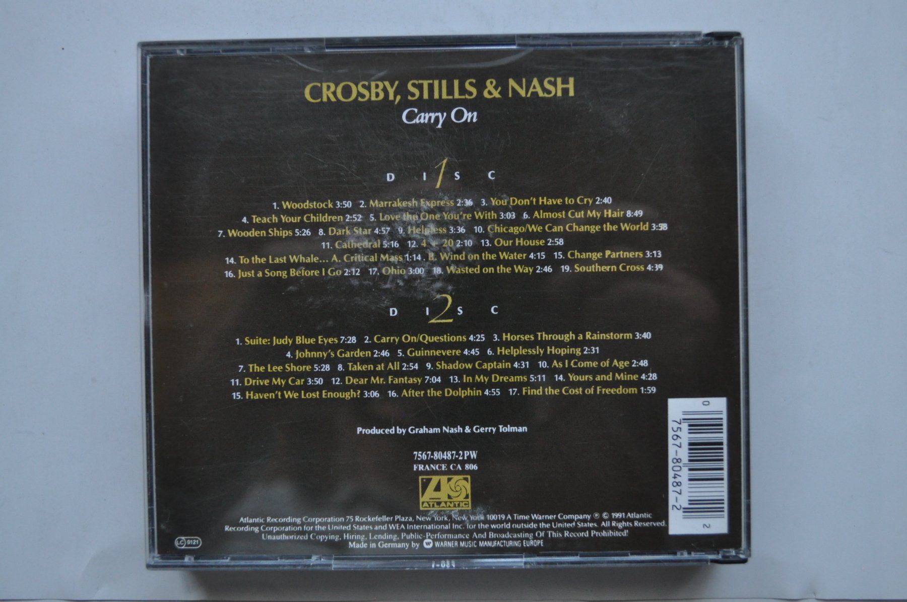 CDs: Crosby Stills & Nash - Carry On (2CD) – Gebraucht aus Marin-Epagnier von Vinil68 1