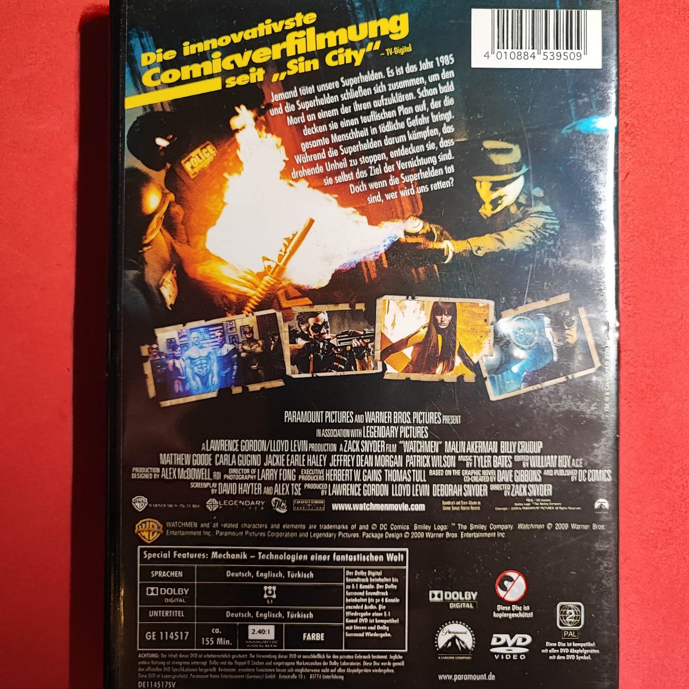 Tutti i DVDs: Watchmen - Die Wächter – Usato da Dübendorf venduto da kb86_MOVIE 1