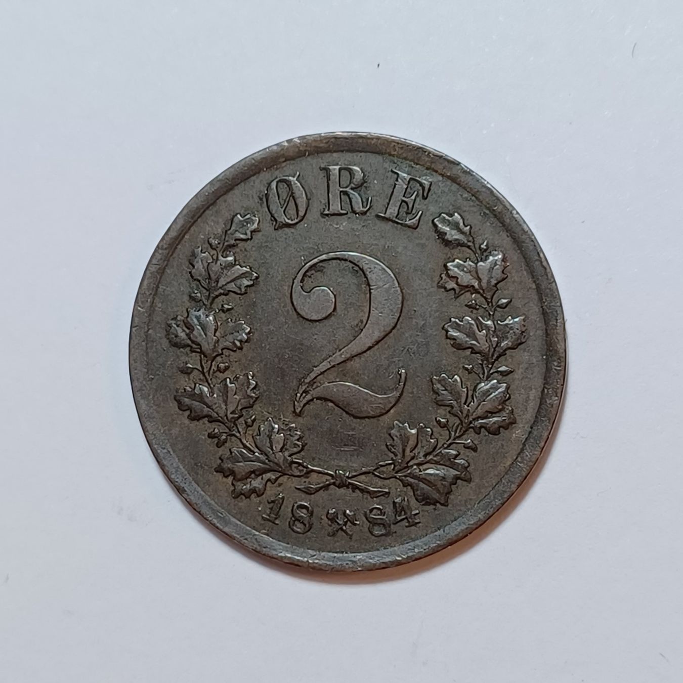 Tutti le monete: 2 Öre 1884 Norwegen – Usato da Pfäffikon ZH venduto da Welt_Muenzen