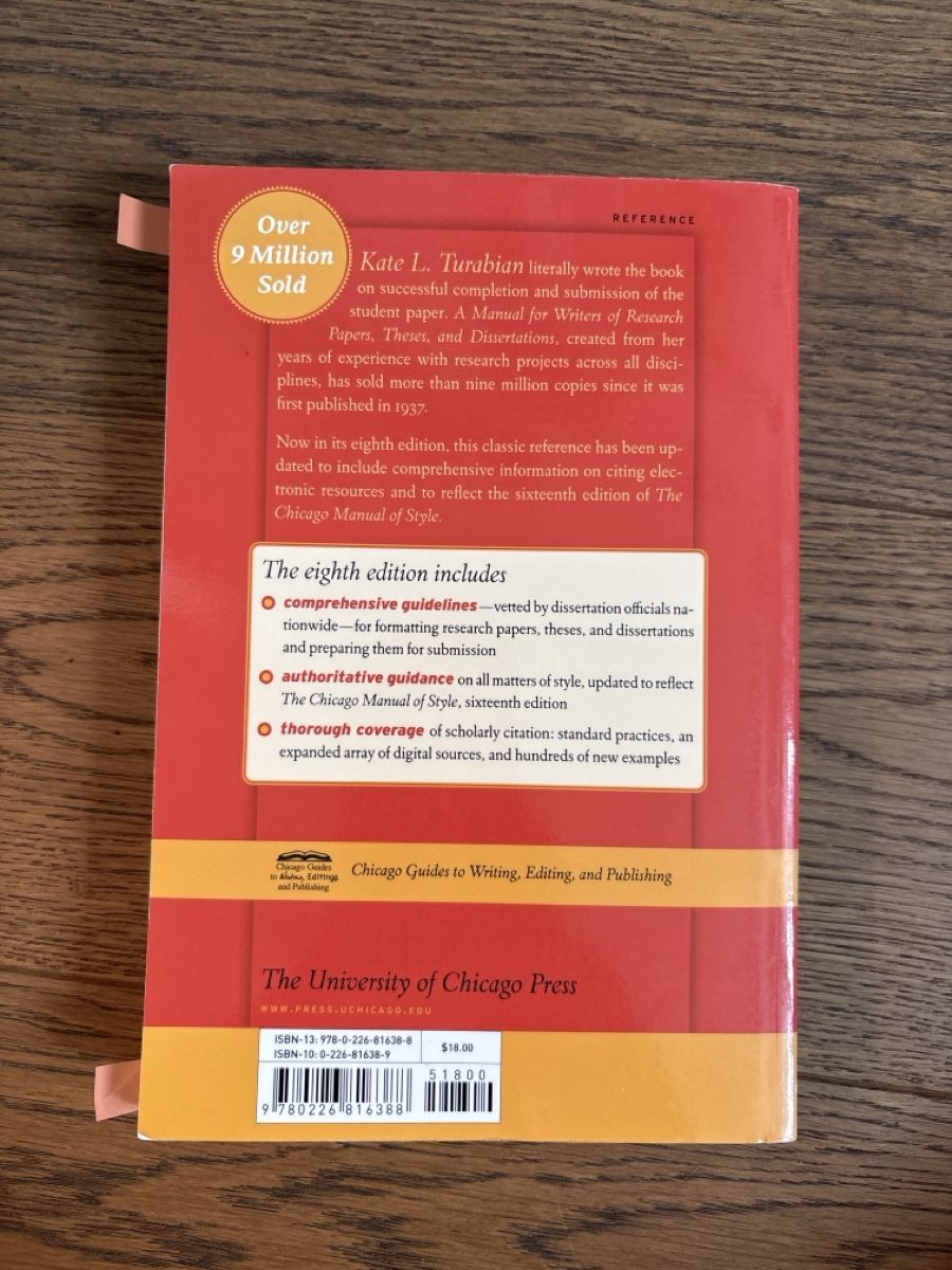 Libri: Buch: A Manual for Writers – Usato da Zunzgen venduto da ver_27c7 1
